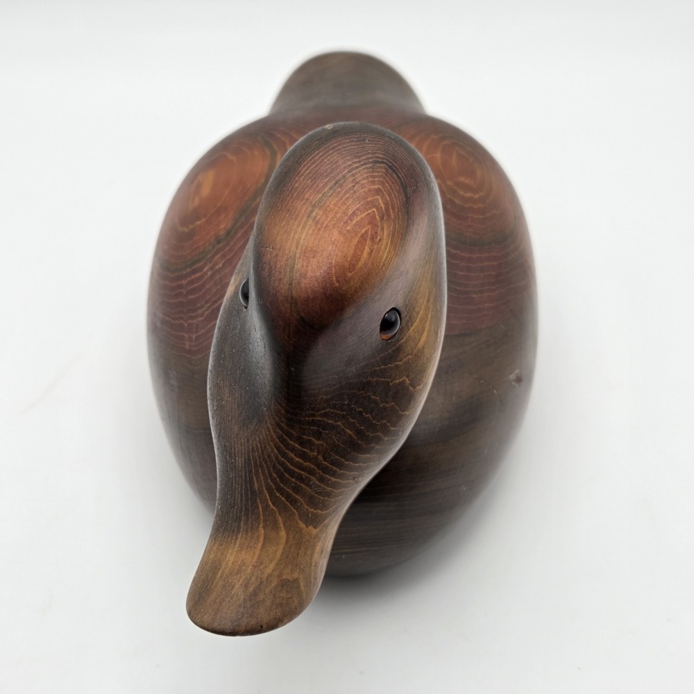 Vintage Bundy & Company John E. Bundy Wooden Duck Decoy Carving Signed - Picture 5 of 15